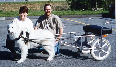 Blossom Wilson and cart